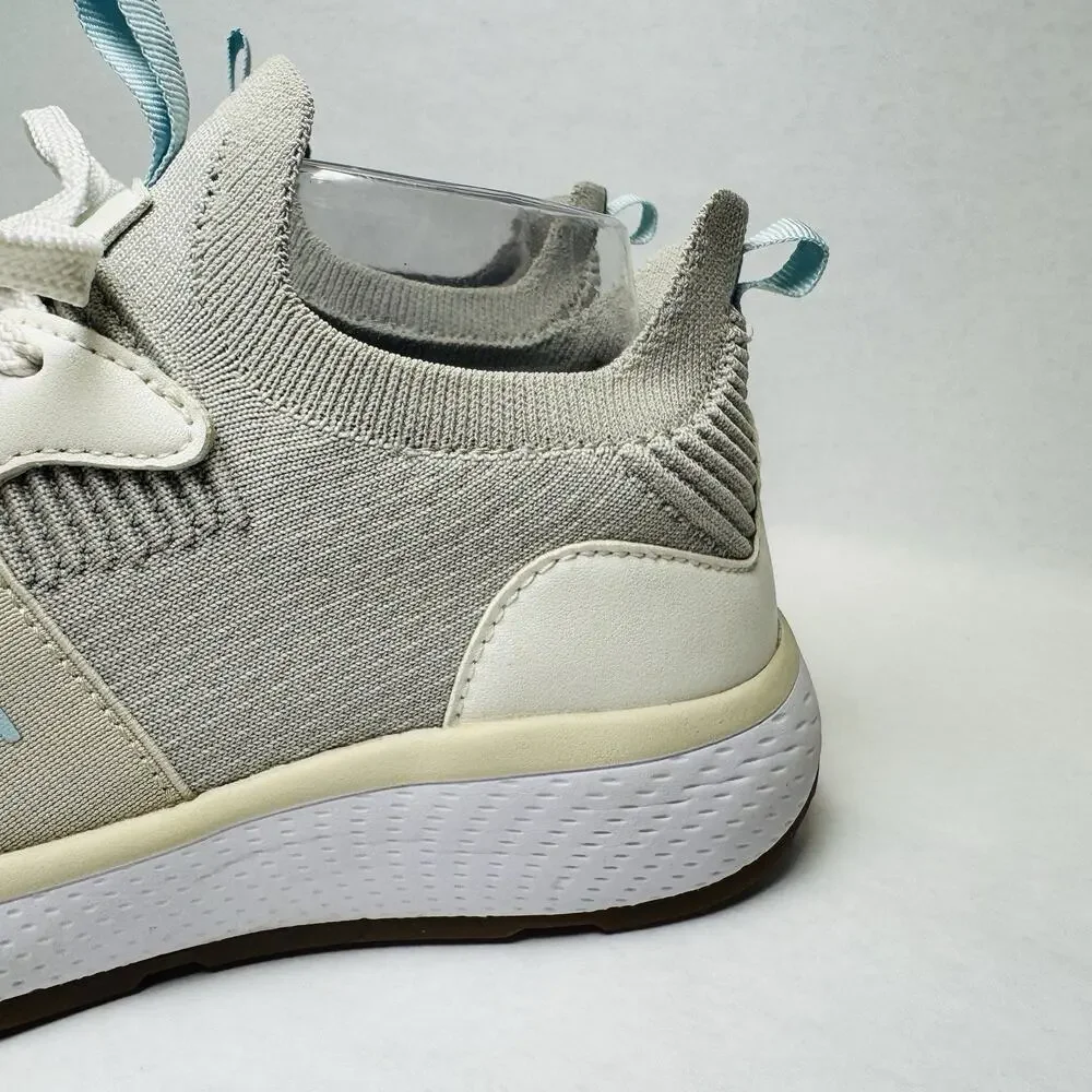 RIVAL Reign Light Gray Blue Sneakers Womens Sz‎ 8.5 Slip On or Lace Up Comfort